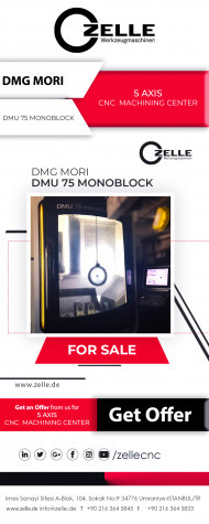 DMG MORI DMU 75 MONOBLOCK - 5 Axis CNC İşleme Merkezi