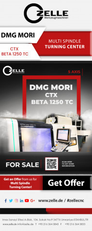 DMG MORI CTX BETA 1250 TC - CNC MULTI-SPINDLE TURNING CENTER