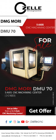 DMG MORI DMU 70 ( 3+2 INDEX) - 5 AXIS CNC MACHINING CENTER