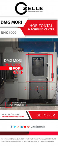 DMG MORI NHX 4000 - HORIZONTAL CNC MACHINING CENTER